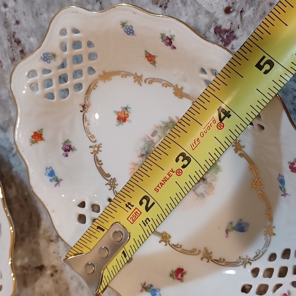 Set of 2 Schumann Bavaria 7" small Plates, Fine Porcelain Made in Germany - Picture 8 of 16